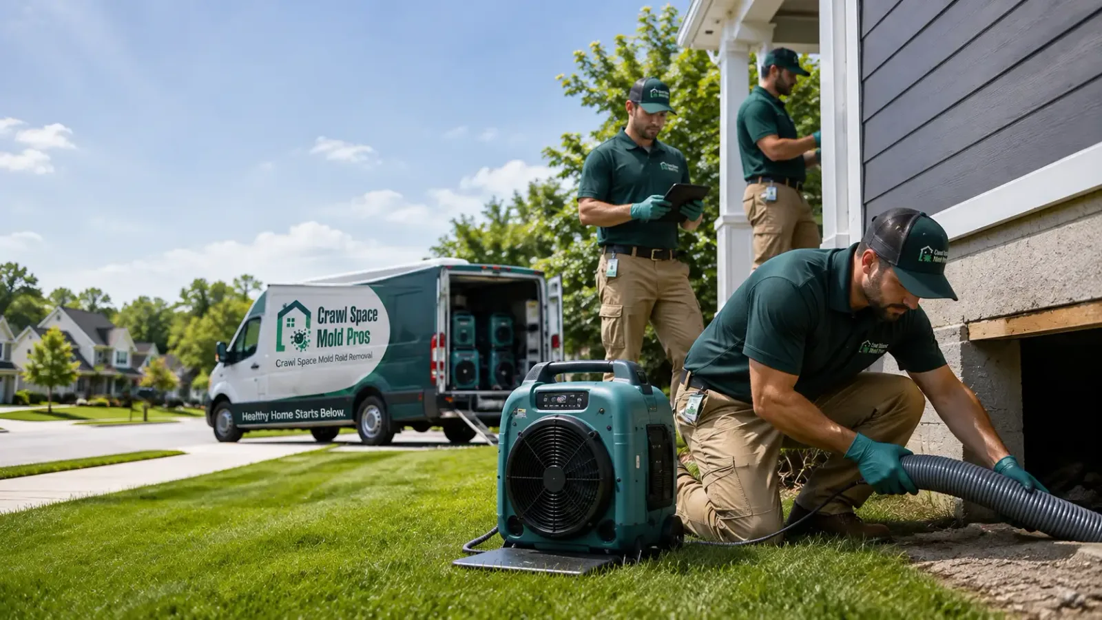 Crawl Space Mold Removal in Granton, WI